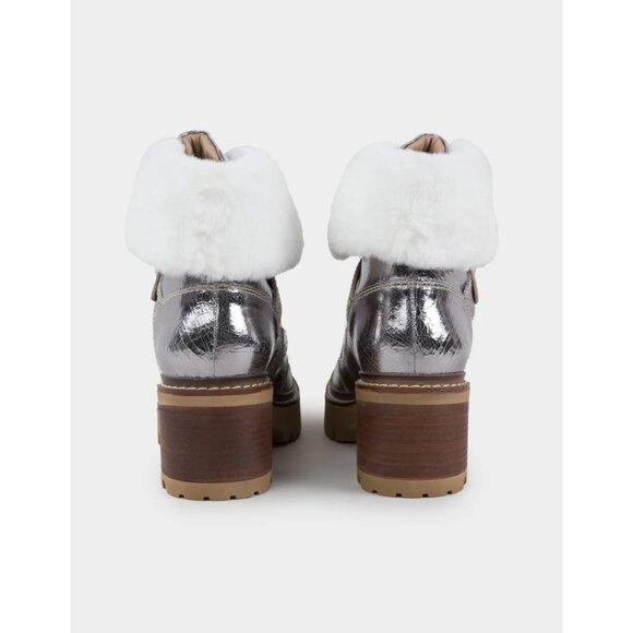 New Free People Cozy Jasper Pewter Hiker Boots Size 10 - Picture 4 of 10